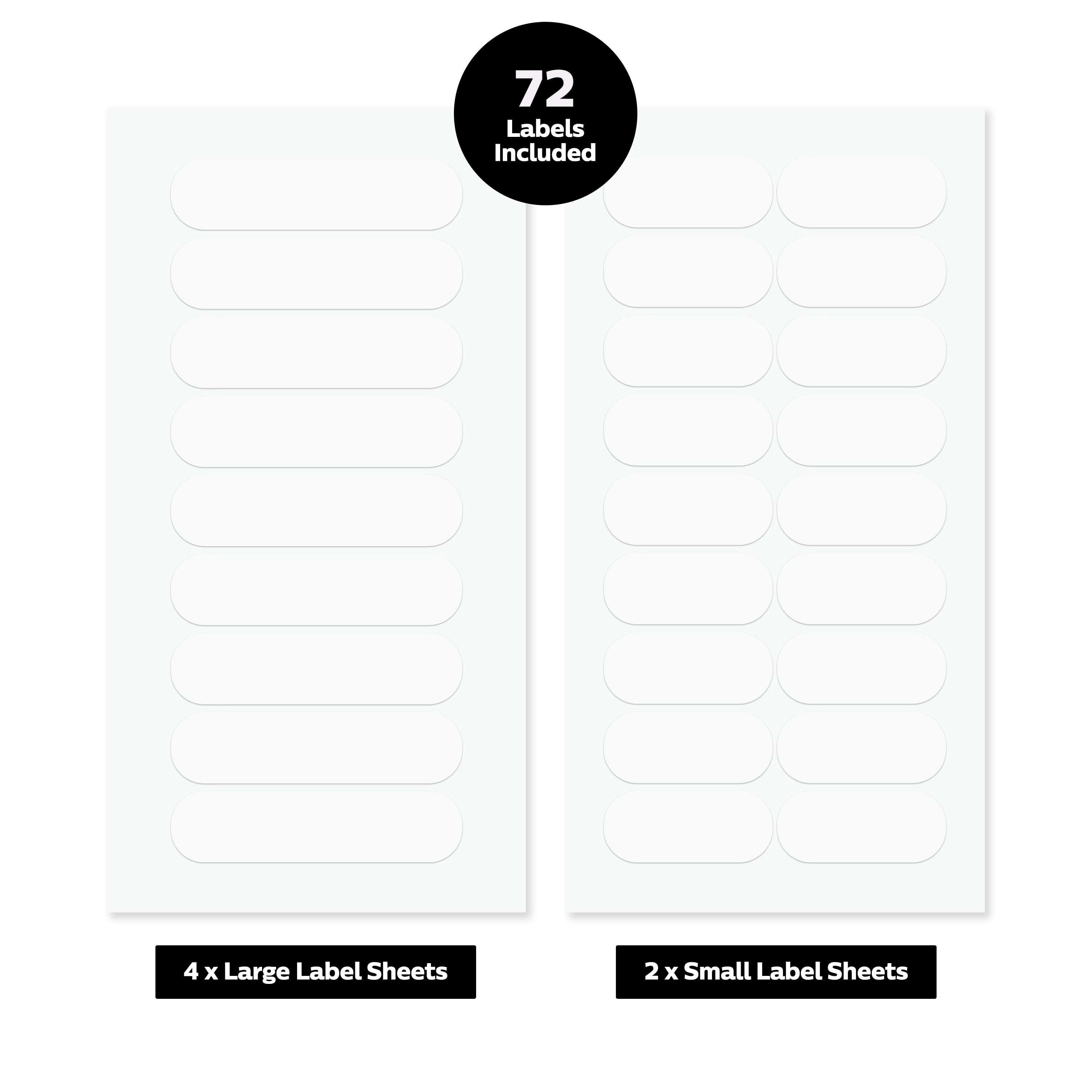 White All-Purpose Labels