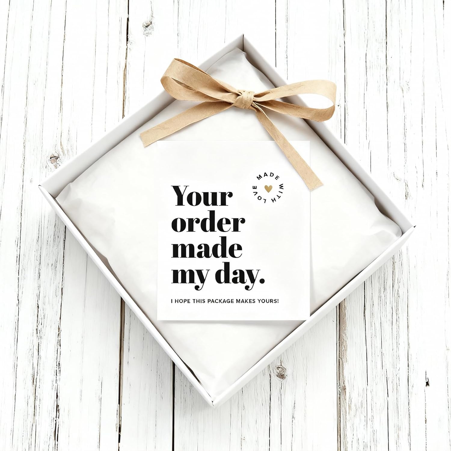 Thank You Cards for Small Business, 100 Bulk Pack, Essential Packaging Supplies &amp; Must-Haves for Customer Appreciation, 3.5x3.5 Thank You Notes for Supporting My Small Business Cards