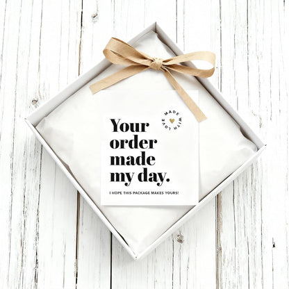 Thank You Cards for Small Business, 100 Bulk Pack, Essential Packaging Supplies &amp; Must-Haves for Customer Appreciation, 3.5x3.5 Thank You Notes for Supporting My Small Business Cards