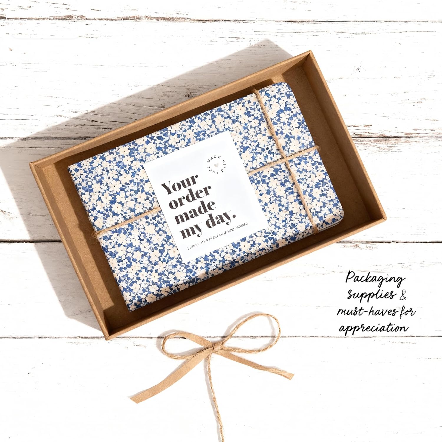 Thank You Cards for Small Business, 100 Bulk Pack, Essential Packaging Supplies &amp; Must-Haves for Customer Appreciation, 3.5x3.5 Thank You Notes for Supporting My Small Business Cards